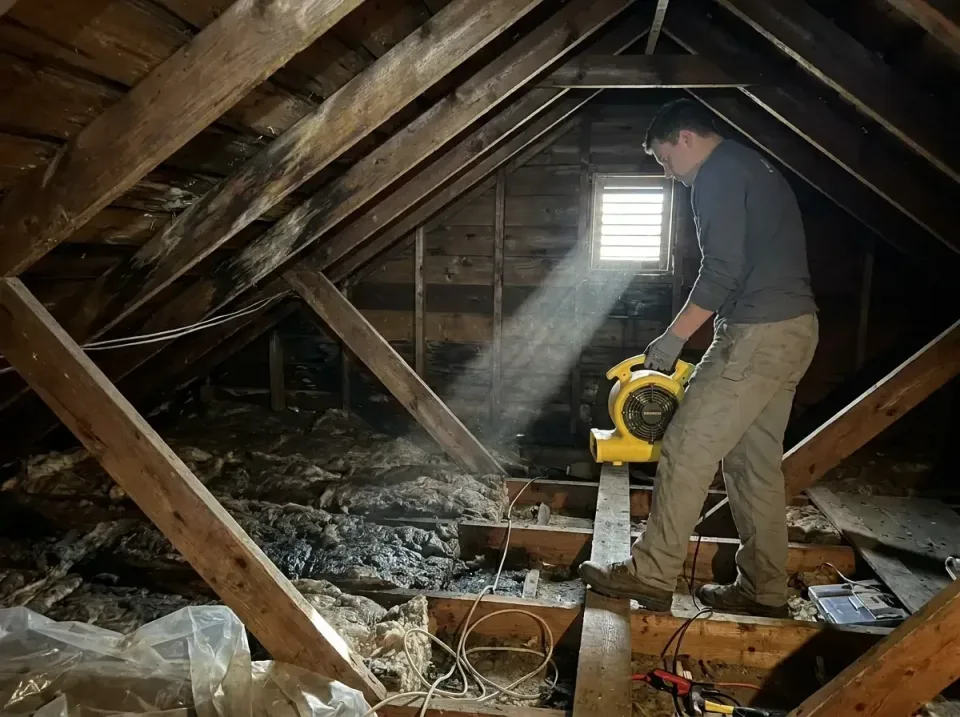 attic-water-damage-drying-proc-007 — frequently asked questions, Emergency Water Extraction & 24/7 Flood Response in Battle…